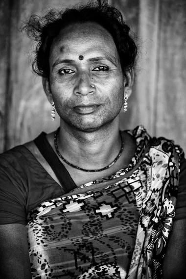 Bangladesh portrait black and white