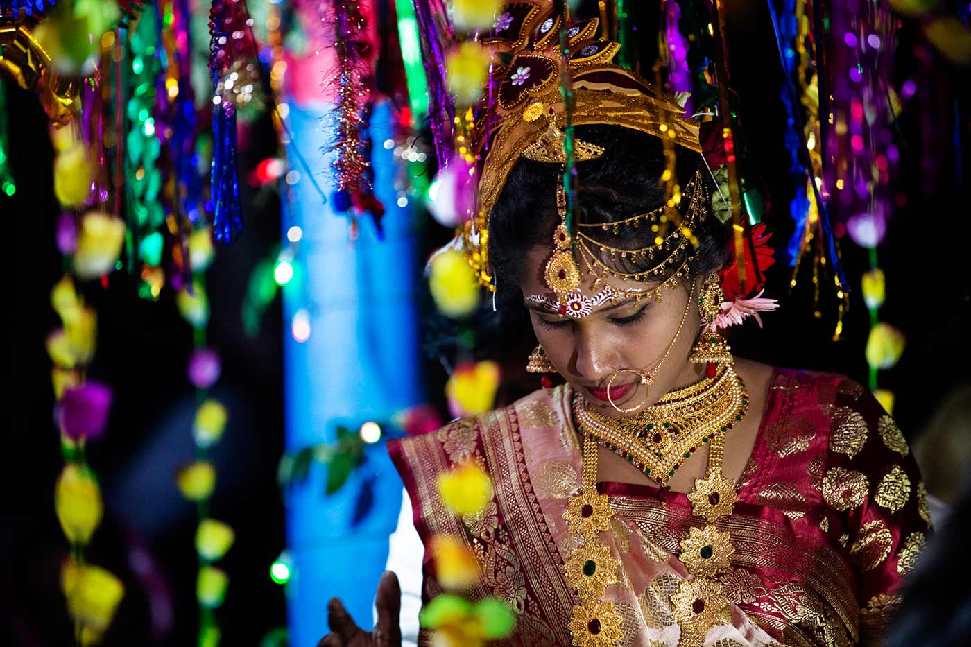 Wedding ceremony Hindu bride Bangladesh