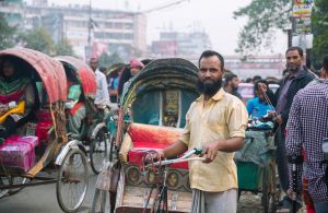 New Market Dhaka Bangladesh Rickshaw