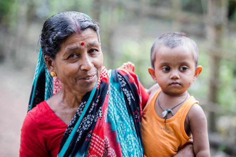 Bangladesh portrait grandmother with baby
